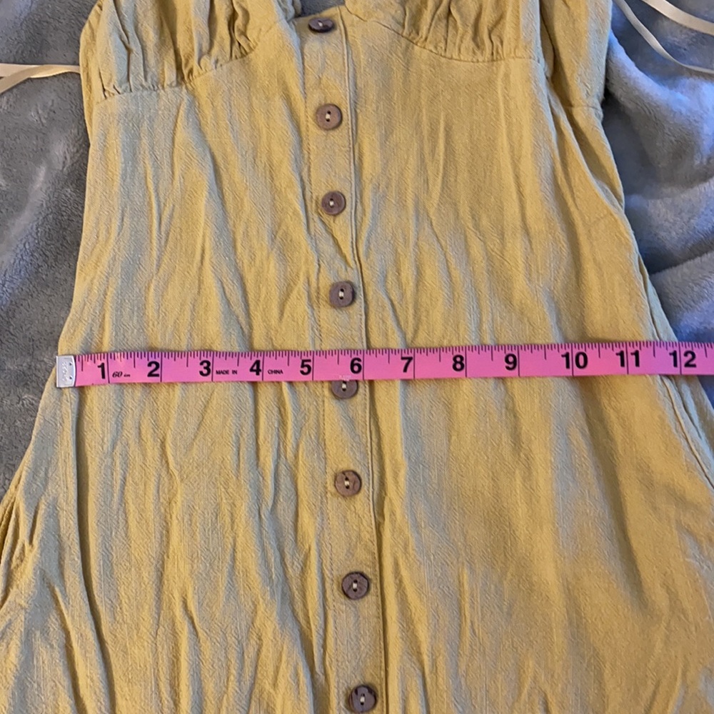 Yellow Button Midi Dress - Picture 5 of 6